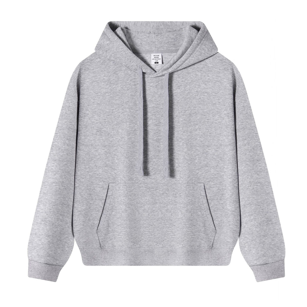 350g Heavyweight American Retro Oversized Pullover Hoodie - Heather Gray