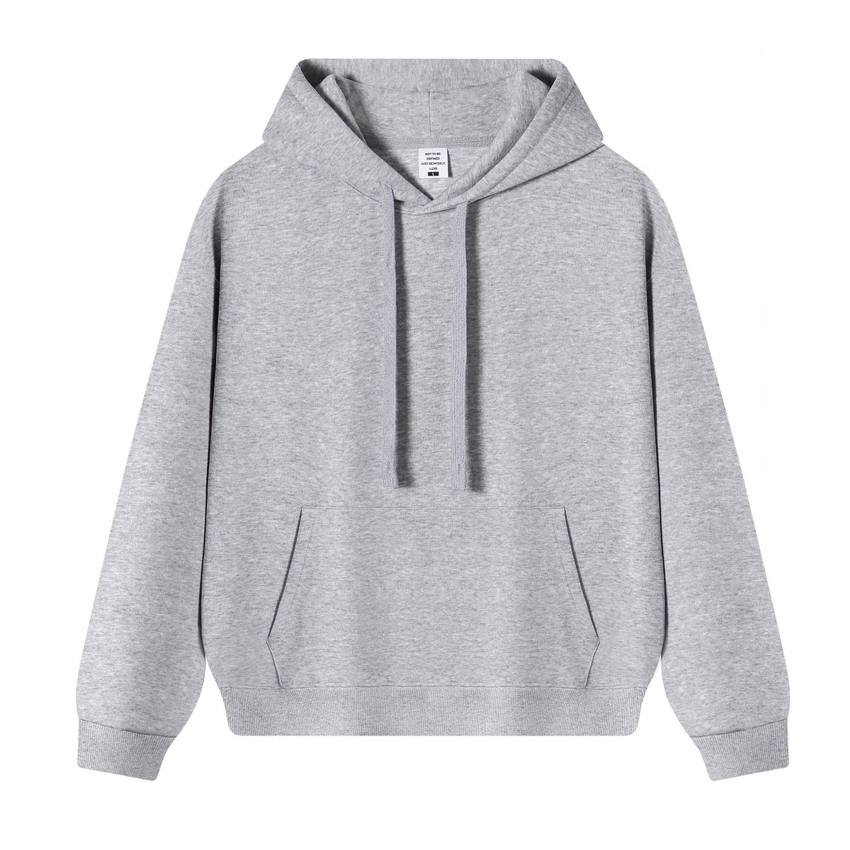 350g Heavyweight American Retro Oversized Pullover Hoodie - Heather Gray