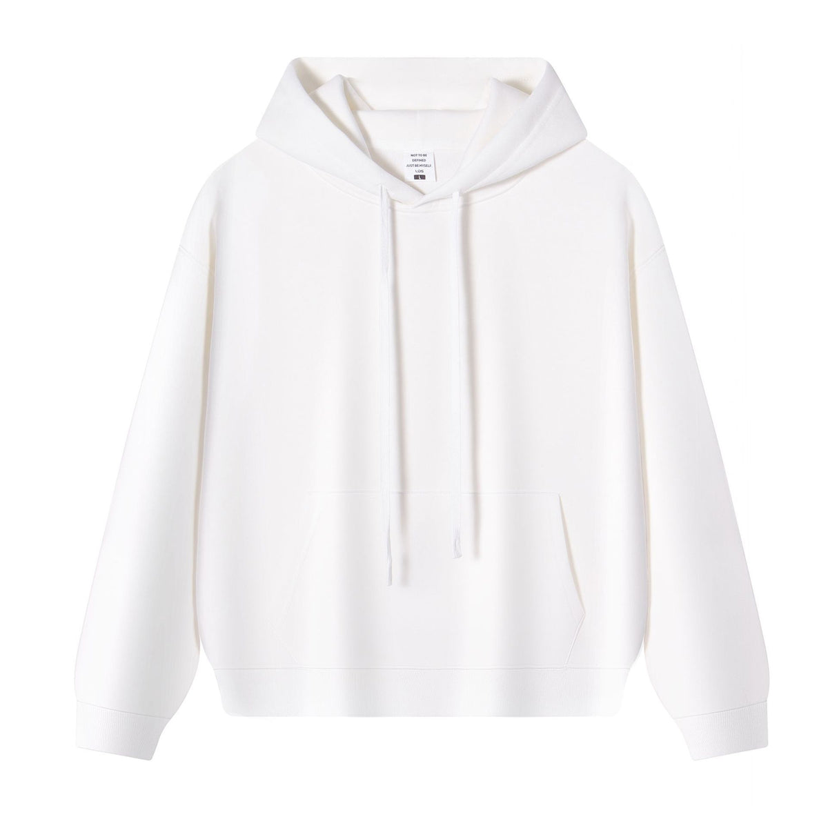 350g Heavyweight American Retro Oversized Pullover Hoodie - White