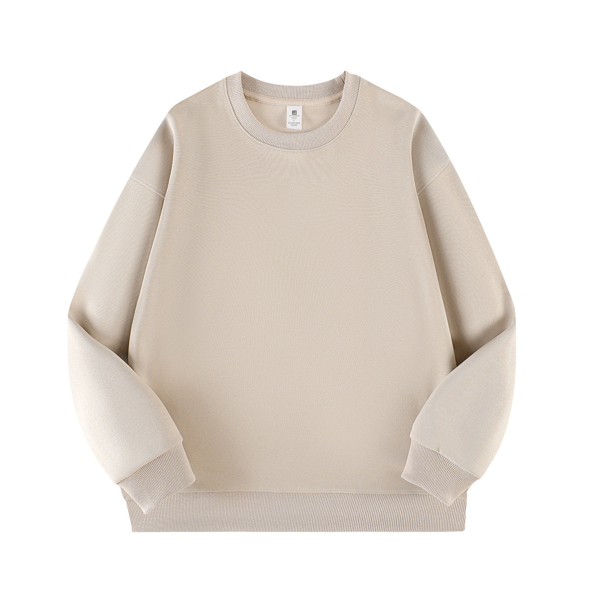 300g Heavyweight Crewneck Sweatshirt - Relaxed Drop-Shoulder - Beige