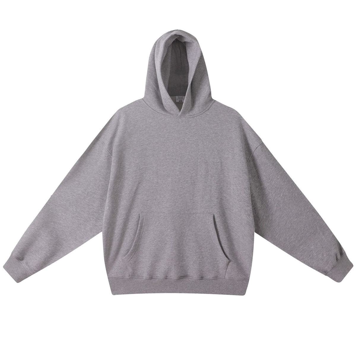 420g Combed-Cotton Heavyweight Pullover Hoodie - American Retro - Hemp Gray