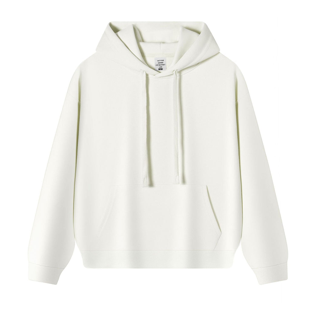 350g Heavyweight American Retro Oversized Pullover Hoodie - Beige