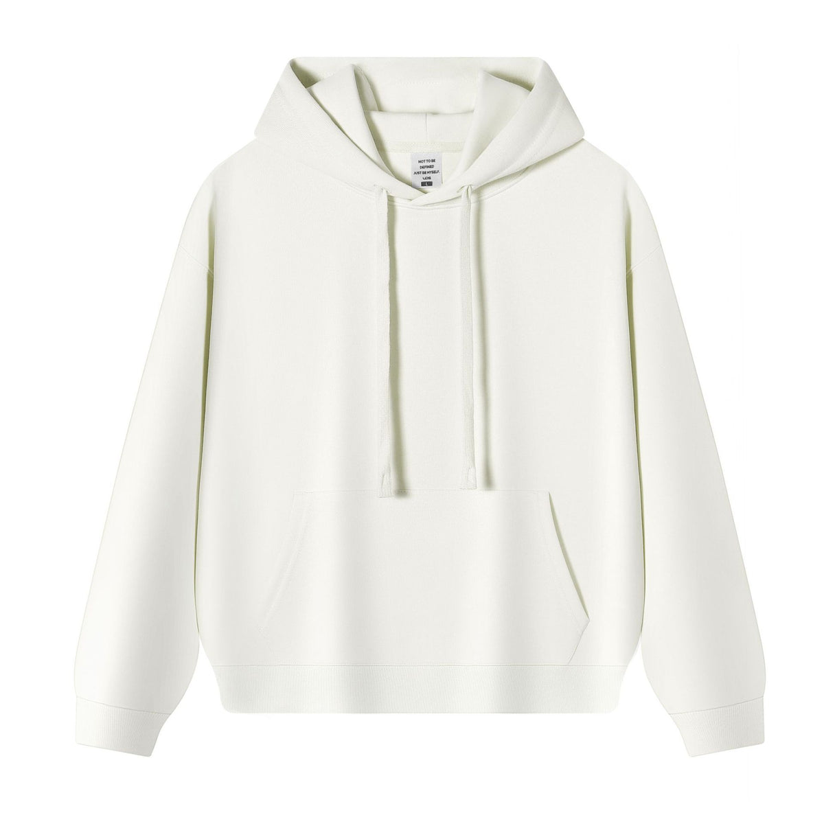 350g Heavyweight American Retro Oversized Pullover Hoodie - Beige
